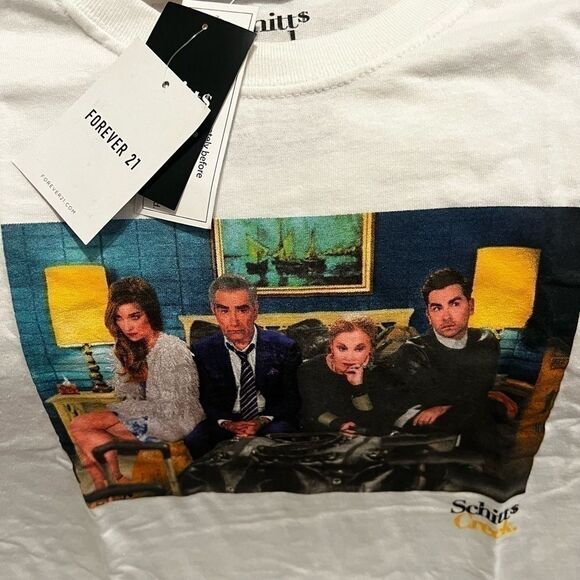 Schitt’s Creek xl shirt socks and makeup bag bundle of 3 items white green nwt - Picture 7 of 7